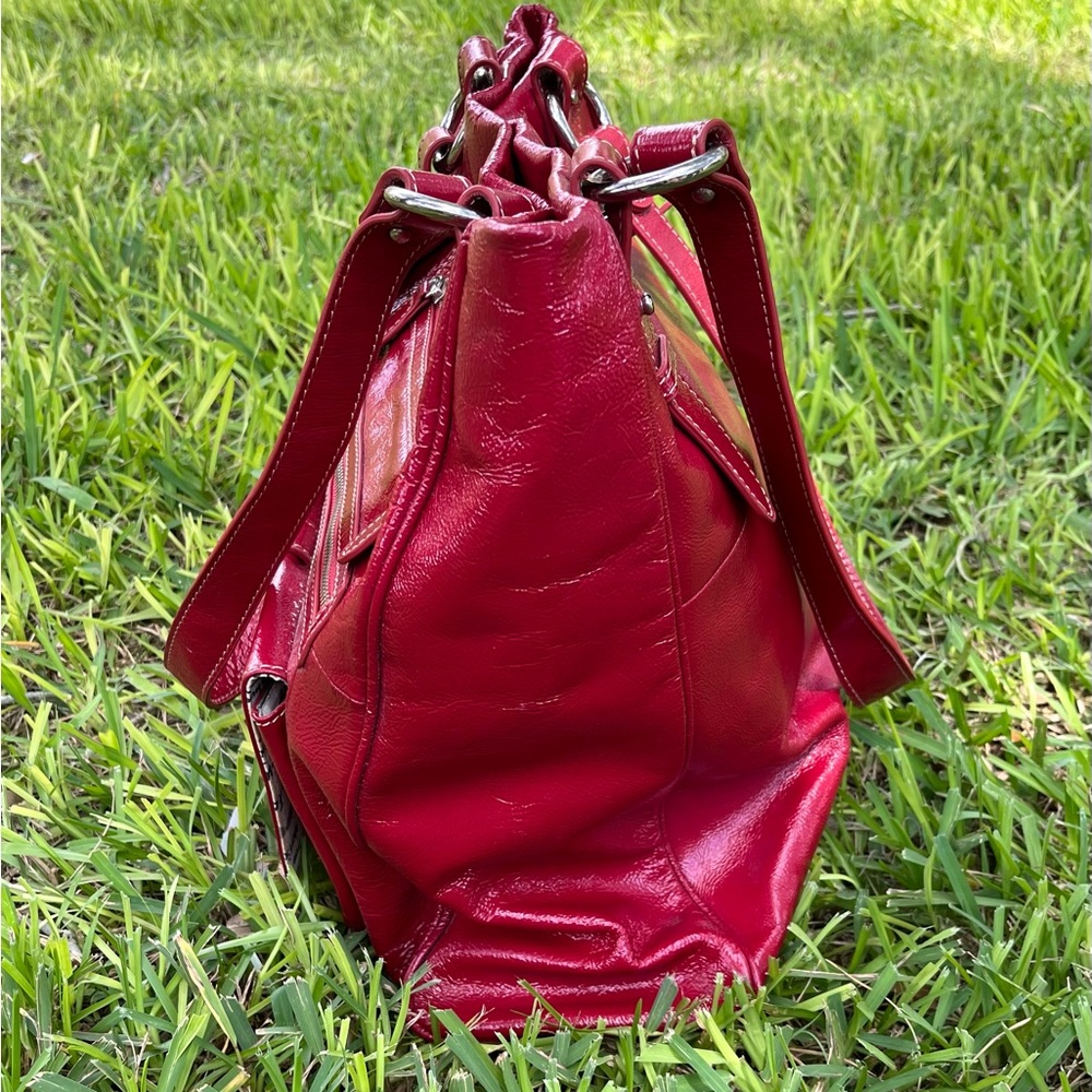Barr + Barr Red Leather Bag Absolutely Stunning - Picture 4 of 16